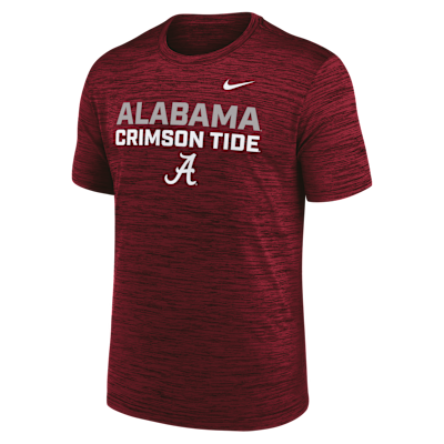 Playera universitaria Nike Dri-FIT para hombre Alabama Campus Center Stack Velocity