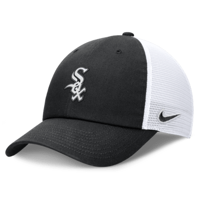 Gorra de rejilla Nike de la MLB ajustable para hombre Chicago White Sox Evergreen Club