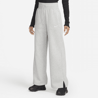 Nike Sportswear High-Waisted Wide Leg Fleece Track Pants Size S