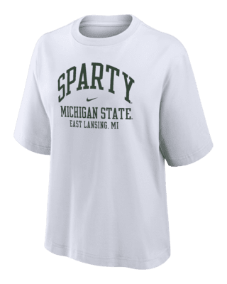 Женская футболка Michigan State Nike College Boxy