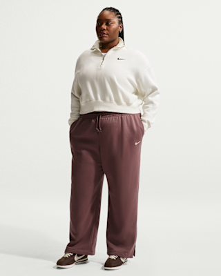 Женские  Nike Sportswear Phoenix Fleece High-Waisted Pants (Plus Size)