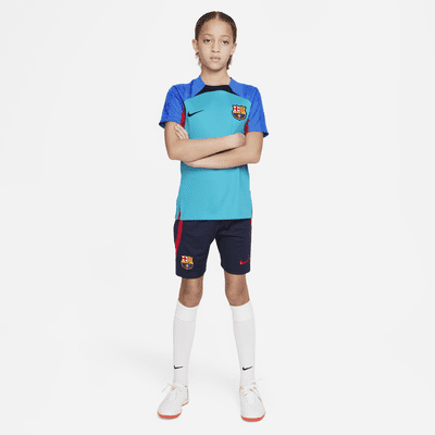 Shorts de fútbol Nike Dri-FIT para niños talla grande FC Barcelona Strike