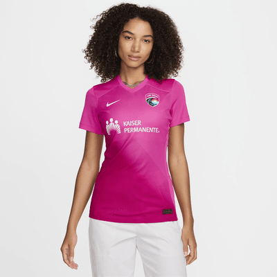 Jersey Nike Dri-FIT de la NWSL replica del San Diego Wave FC visitante 2024 Stadium para mujer