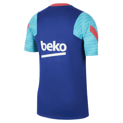 FC Barcelona Strike Men's Short-Sleeve Soccer Top