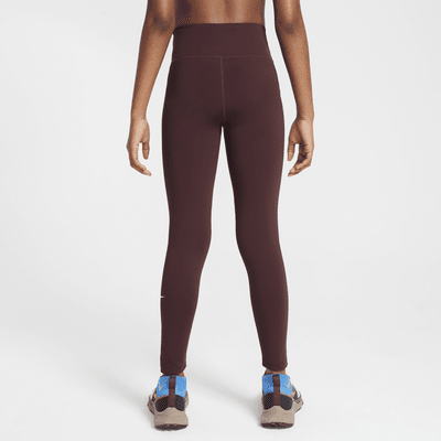 Nike One Big Kids' (Girls') Dri-FIT High-Waisted Leggings