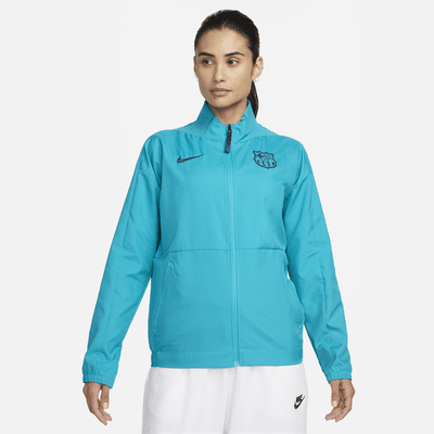 FC Barcelona Third Nike Web-Fußballjacke für Damen