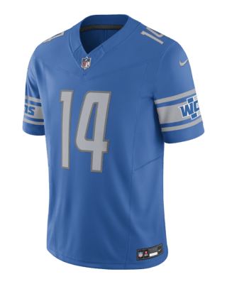 Men's Nike Amon-Ra St. Brown Blue Detroit Lions Game Player Jersey