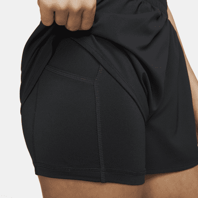 Nike One Dri-FIT 2-in-1 damesshorts met hoge taille (8 cm)