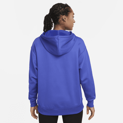 nike women's therma po fleece hoodie