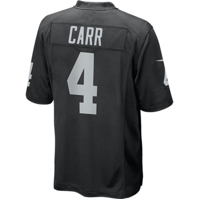 Youth Nike Derek Carr White Oakland Raiders Game Jersey