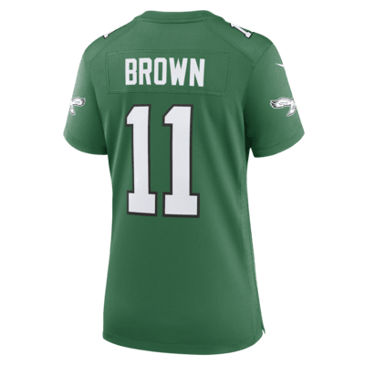 A.J. Brown Philadelphia Eagles Women's Nike NFL Game Football Jersey.
