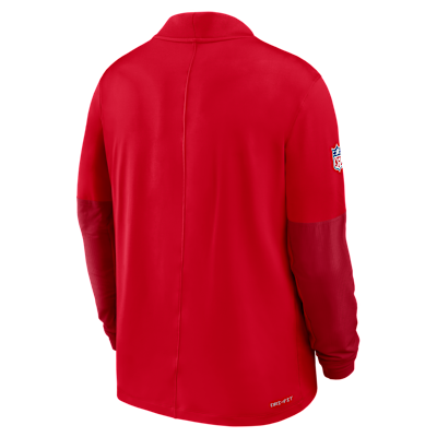 New England Patriots Feel The Pressure Men's Nike Dri-FIT NFL 1/2-Zip Top