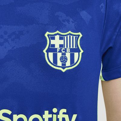 Maglia da calcio pre-partita Nike Dri-FIT FC Barcelona Academy Pro per ragazzo/a – Terza