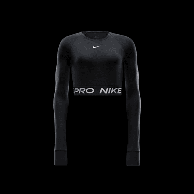 Nike Pro 365 女款 Dri-FIT 短版長袖上衣