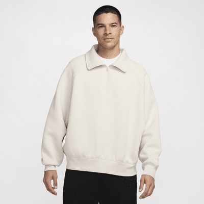 Maglia in fleece con zip a metà lunghezza Nike Tech – Uomo