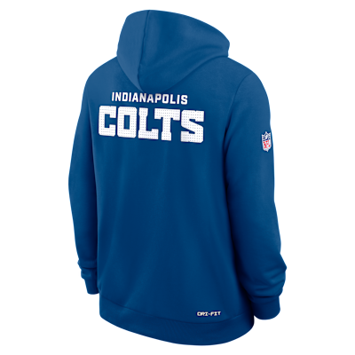 Indianapolis Colts Initial Home Sideline Men's Nike Dri-FIT NFL Pullover Hoodie