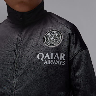 4e tenue de survêtement de foot en maille Jordan Dri-FIT Paris Saint-Germain Strike pour enfant