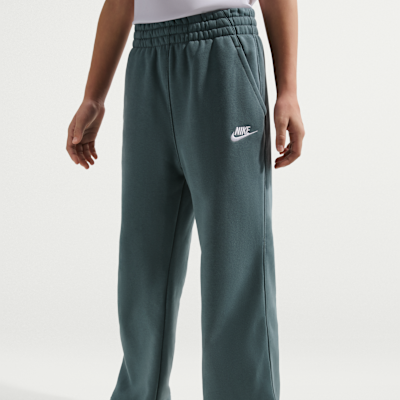 Nike Sportswear Club Fleece bukse med vide ben til jente