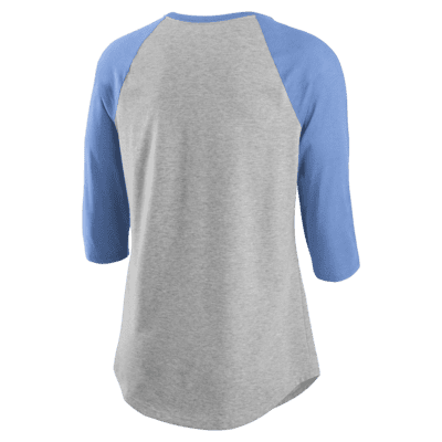 Nike Cooperstown Pennant Tri-Blend Raglan (MLB Minnesota Twins) Women's  3/4-Sleeve T-Shirt.