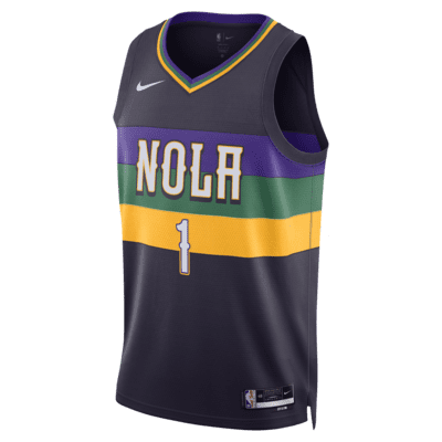 Zion Williamson New Orleans Pelicans City Edition Nike Dri-FIT NBA ...