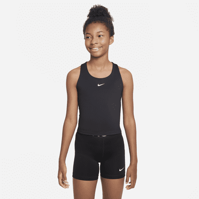 Nike Swoosh Big Kids' (Girls') Dri-FIT Tank Sports Bra (Extended Size).  Nike.com