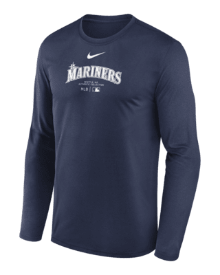 Мужская футболка Seattle Mariners Authentic Collection Practice Nike Dri-FIT MLB Long-Sleeve