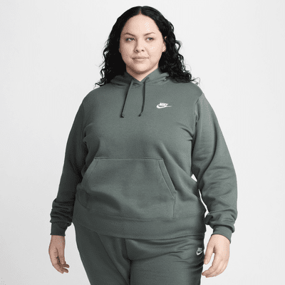 Sudadera con gorro sin cierre para mujer Nike Sportswear Club Fleece (talla grande)