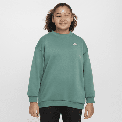 Nike Sportswear Club Fleece Big Kids' (Girls') Oversized Sweatshirt (Extended Size)