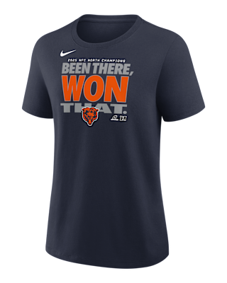 Женская футболка Chicago Bears 2025 NFC North Champions Trophy Nike NFL