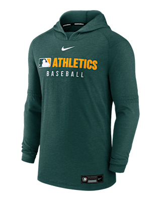 Мужское худи Athletics Authentic Collection Nike Dri-FIT MLB Pullover Hoodie