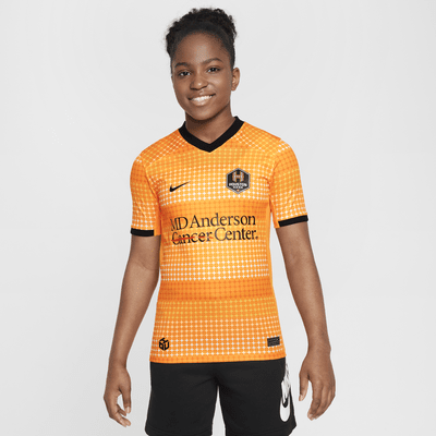 Houston Dash 2024 Stadium Primary Big Kids' Nike Dri-FIT NWSL Replica Jersey