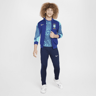 Chamarra Anthem de fútbol Nike Dri-FIT para niños talla grande Brazil Academy Pro