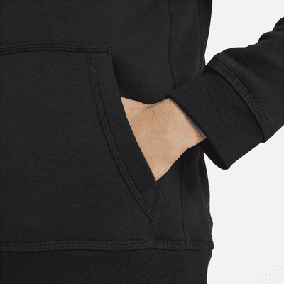 Felpa pullover in fleece con cappuccio e grafica Nike Sportswear – Ragazzo