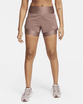 Женские шорты Nike Dri-FIT Swift Mid-Rise 3" 2-in-1 Shorts with Pockets для бега