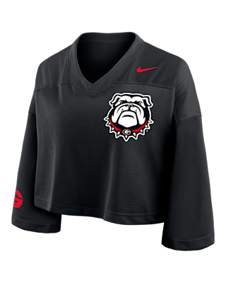 Женские джерси Georgia Jersey Nike Dri-FIT College Cropped Top