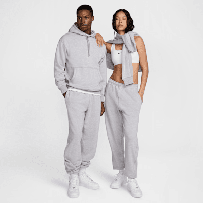 Nike Wool Classics fleecebroek met open zoom