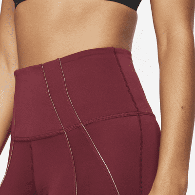 Leggings de cintura alta con ribete metálico de 7/8 para mujer Nike Yoga