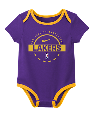 Детские  Nike "Los Angeles Lakers" Baby (0-3M) NBA Bodysuit (2-Pack)