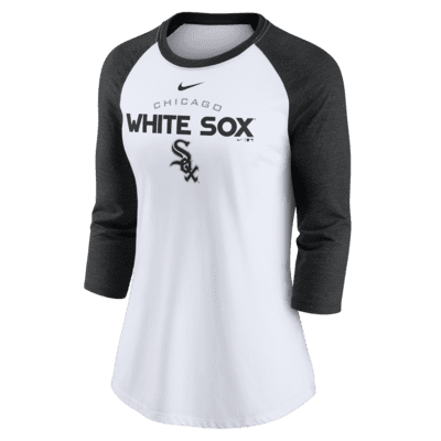 Playera de manga de 3/4 para mujer Nike Modern Baseball Arch (MLB Chicago White Sox)