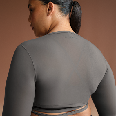 NikeSKIMS Weightless Layers Women's Long-Sleeve Wrap Top