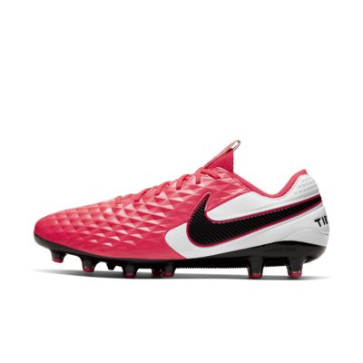 nike tiempo pink and white