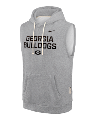 Мужское худи Georgia Sideline Nike Dri-FIT College Sleeveless Pullover Hoodie