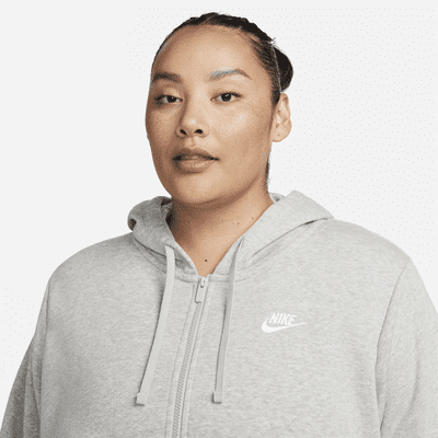 Nike Sportswear Club Fleece Women's Full-Zip Hoodie (Plus Size)