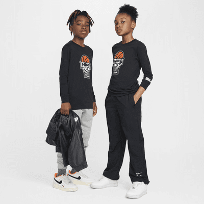 Playera de manga larga para niños grandes Nike Sportswear