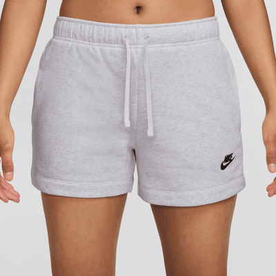 Shorts de tiro medio para mujer Nike Sportswear Club Fleece