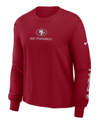 Женская футболка San Francisco 49ers Boxy Nike NFL Long-Sleeve