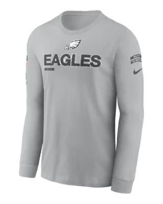 Мужская футболка Philadelphia Eagles Salute to Service Mascot Edge Legend Nike NFL Long-Sleeve