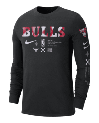 NIKE X NBA Chicago Bulls Basketball DriFit Center Check T Shirt Men's: 2XLT  Tall