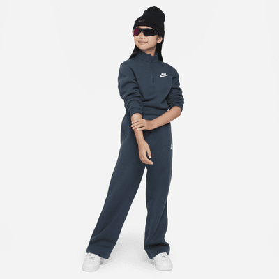 Sudadera de medio cierre para niña talla grande Nike Sportswear Club Fleece