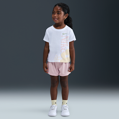Nike Little Kids' Wild Flower T-Shirt and Mesh Shorts Set